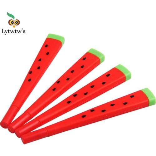 1 Pcs Cute Kawaii watermelon Gel Pen Writing School Office Supply Student Stationery Sweet Lovely Funny creative
