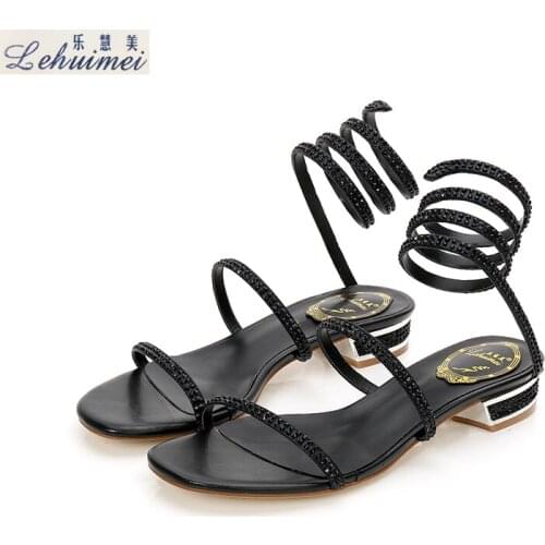 Woman Sandals Women Shoes Rhinestones Chains Gladiator Flat Sandals Crystal fashion lady party beach party wedding Lady shoes