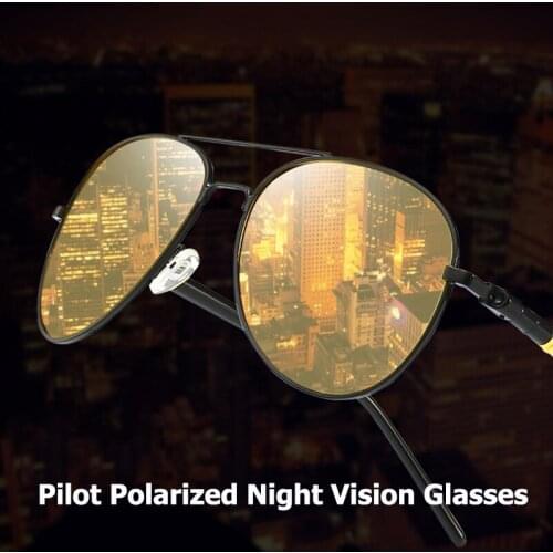 Yellow Sunglasses Polarized Sunglasses UV400 Sunglasses Day Night Dual Use Safety Driving Night Vision Eyewear Pilot Sunglasses