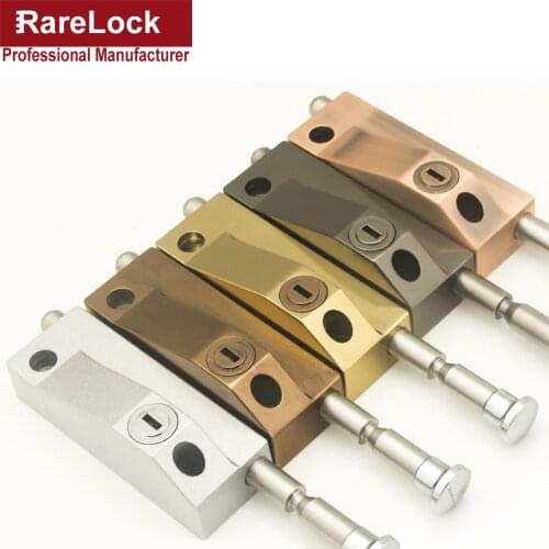 Glass Revolving Door Lock with 3 Brass Keys Zinc Alloy for Hotel Office Hardware Rarelock MMS406 A