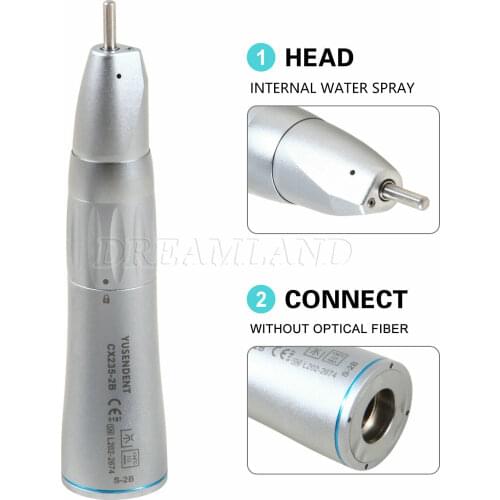 Dental Inner Water Spary Straight Nose Slow Low Speed Handpiece Air Turbine 1:1 Fit NSK KAVO COXO YUSENDENT