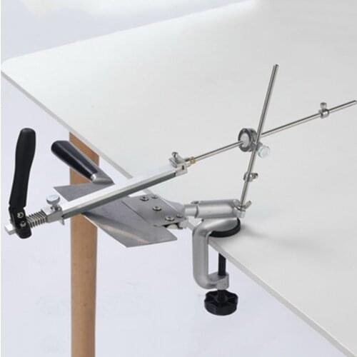 Kitchen Knife Sharpener Grinder Fixed-Angle 360 Degree Flip with 4 Sharpening Stones Knife Blade Fine Grinding Polishing Tool