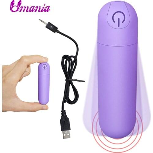 10 Speed Bullet Vibrator USB charge G-spot Dildo Massager Mini Vibrator Strong Vibration Anal Plug Dildo Sex Toys for Women