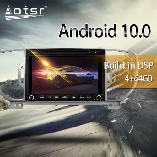 For KIA Sportage 4 2016 2017 2018 2019 Car Multimedia Radio Player Stereo Android 10 DSP 9” IPS Screen Audio GPS Navi head unit