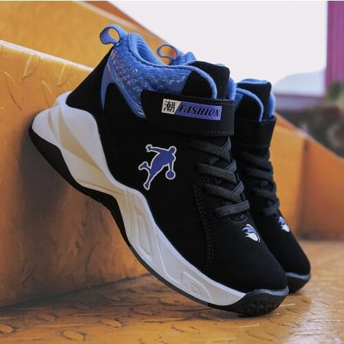 New High Quality Thick Sole Boys Basketball Shoes Top Soft Non-slip Kids Sneakers Children Sport Shoes Outdoor Boy Jordan Shoes
