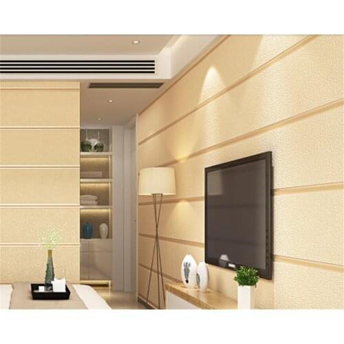 Beibehang Modern minimalist wallpaper roll 3D fine pressed horizontal stripes wallpaper bedroom TV background papel de parede 3d