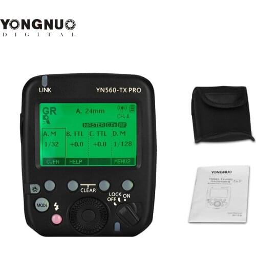YONGNUO YN560-TX PRO 2.4G On-camera Flash Trigger Wireless Transmitter for Canon DSLR Camera YN862C/YN968/YN200/YN560 Speedlite