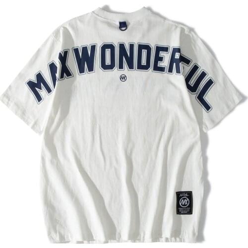 LACIBLE Oversized Tshirts Hip Hop Harajuku Streetwear Summer Letter Print Short Sleeve Cotton T-Shirts Fashion Casual Tees Tops