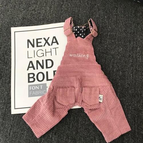 Cotton Chihuahua Yorkshire Warm Jumpsuit Pet Dog Clothes for Small Dogs All-match Overalls Puppy Fashion Cat Pet Costume XS-2XL