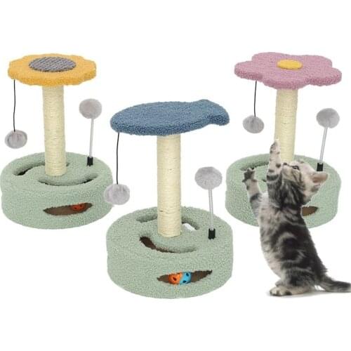Pet Cat Scratching Toy Sisal Climbing Furniture Cat Cute Shape Interactive Toys Kitten Exercise Climbing Frame