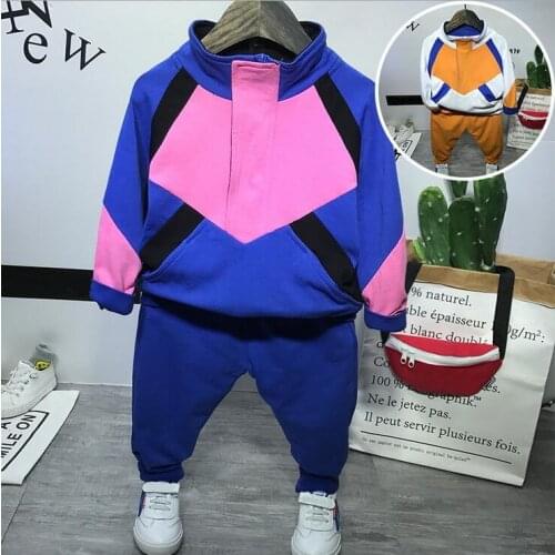 Hot sale spring and autumn clothing sets kids Sweater with pants 2Pcs/set kids clothes children tracksuit 2-6years