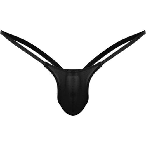 Mens Penis Pouch Underwear Mens T-back G-string Elastic Thongs Erotic Mens Panties 3D ding pants Seduction Lingerie Underpant