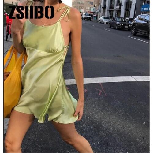 Neon satin lace upbodycon long midi dress sleeveless backless elegant party outfits sexy club clothes dresses woman summer 2021