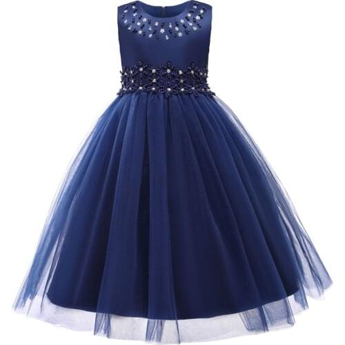 Princess Flower Girl Dress Autumn Tutu Wedding Birthday Party Kids Dresses For Girls Children Costume Teenager Prom Designs 14Y