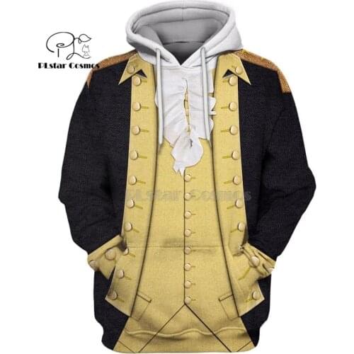 PLstar Cosmos Full-Print George Washington suite 3d hoodies/Sweatshirt Winter autumn funny Harajuku Long sleeve streetwear