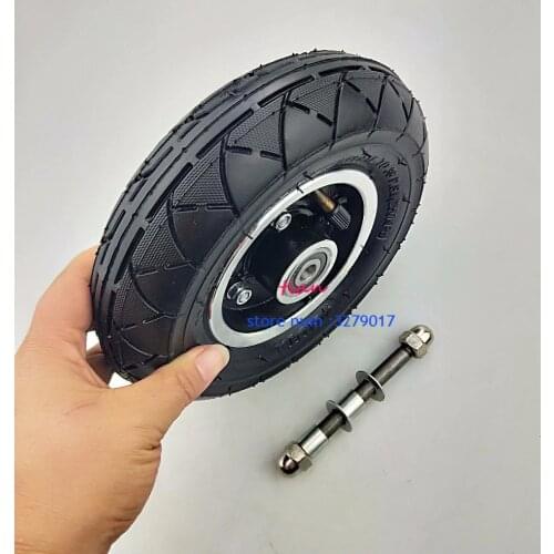 200x50 Electric Scooter Tyre With Wheel AXLE Hub 8" Scooter Tyre Aluminium Alloy Wheel Pneumatic Tire Inflation Electric Vehicle