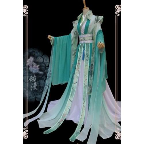Qi Rong Cosplay Antique Novel Tian Guan Ci Fu Cosplay Costme Mens Costumes Hanfu Chinese Ancient Anime Suits Adult Size