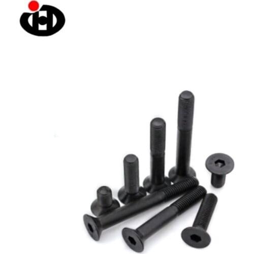 JINGHONG 50PCS GR 10.9 Flat Head Hexagon Socket Screw din 7991 M5*8-40