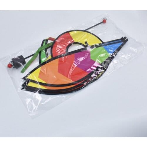 Hot Air Balloon Rotating Wind Strip Windmill Outdoor Hanging Rainbow Color Park Attractions Decoration Pinwheel Kindergarten