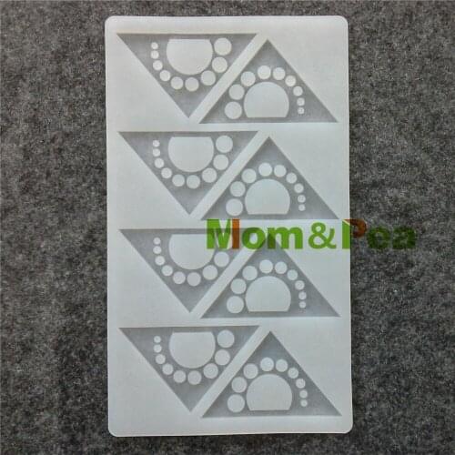 Mom&Pea CX058 High Quality Tri-angle Shaped Silicone Mold Chocolate Mold Cake Decoration