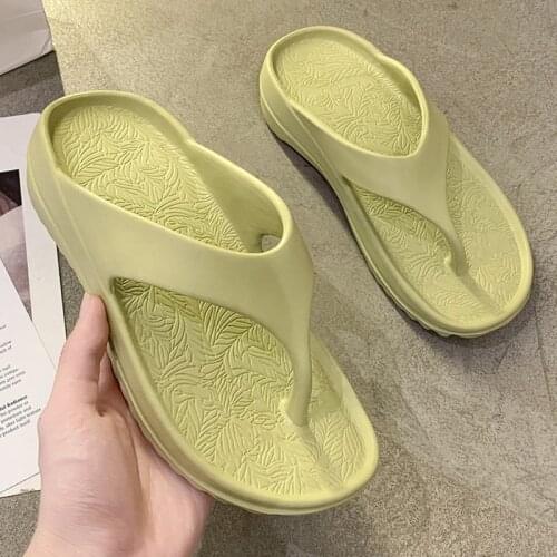Women 2021 New Summer Platform Flip Flops Casual Flat Slides Outdoor Beach Sexy Barefoot Plus Size 43 Slippers Sandals