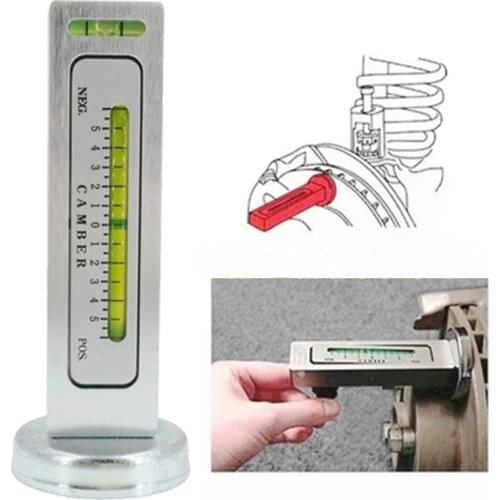 1pc Adjustable Magnetic Wheel Tool Alignmnt Level Camber Gauge Castor Strut Wheel Car Four Wheel Aligner Bubble Positioning Tool