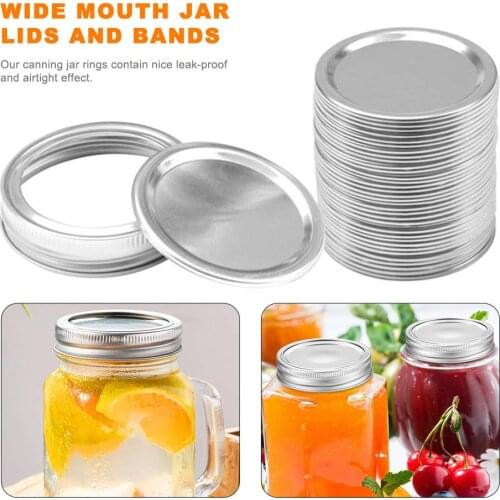 10PCS Wide Mouth Lids Mason Jar Lids Leak Proof Secure Mason Canning Jar Caps for Mason Canning Jars Diameter 70mm 86mm