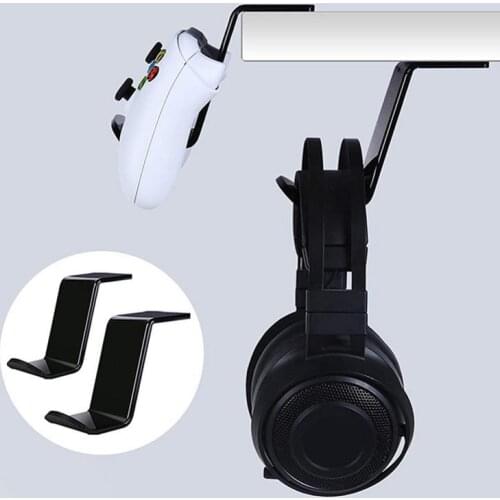 2PCS Earphone Holder Headphone Headset Hanger Under Holder Hook For Desk Gamepad Headphone Accessories