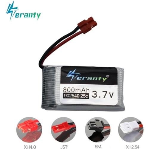 3.7V 800mAh 25c Lipo Battery 902540 for Syma X5 x5c X5HC X5HW CX-30 K60 RC Quadcopter Best Quality Drone Spare Part 3.7v battery