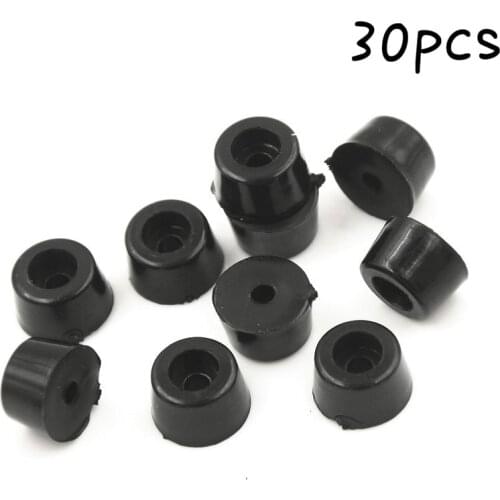 30Pcs Rubber Table Chair Furniture Feet Leg Pads Tile Floor Protector 13 mm x 7 mm