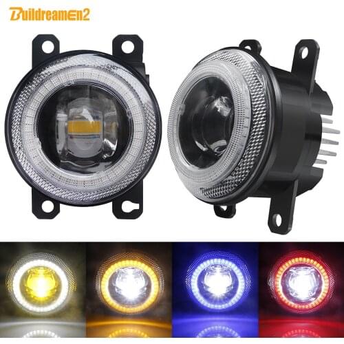 Car Angel Eye Fog Light 8000LM LED DRL Daytime Fog Lamp For Nissan Pathfinder Frontier Note Interstar Navara Xterra Pixo Sentra