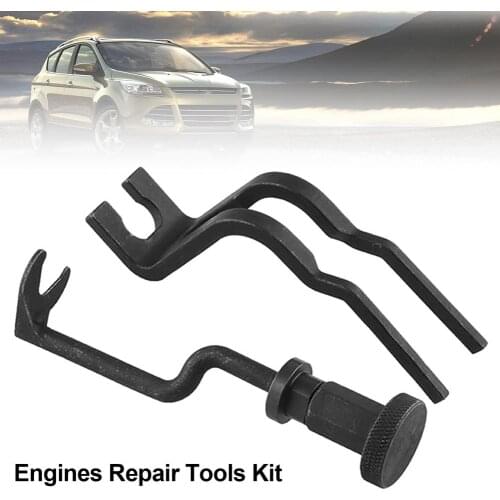 Car Black Valve Spring Compressor For Ford 4.6L/5.4L/6.8L 3V Engine Repair Tools Kit