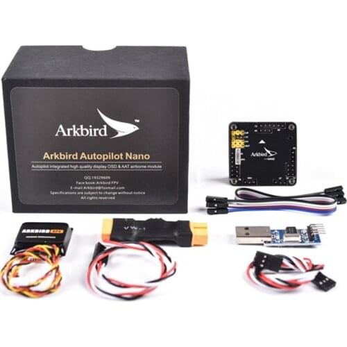 Arkbird-Nano RC Autopilot for Small FPV XT60 Plug+Full Kit (Flight Control+GPS+Mini Current Sensor)