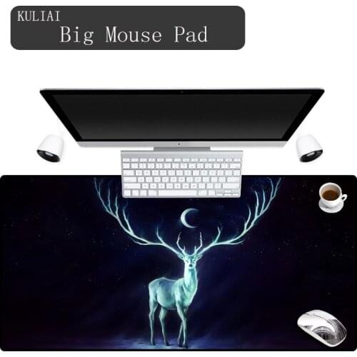 XGZ Personality Star Pattern Animal Deer Large Mouse Pad for Home Computer Office PC Desktop Keyboard Key Player Mouse Pads