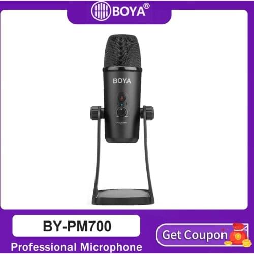 BOYA BY-PM700 Professional Condenser Sound Podcast Studio Microphone For PC Laptop Skype MSN karaoke Music Microfon Conferencing