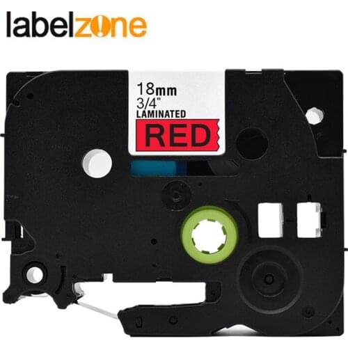 18mm tze441 black on red label tape Compatible Brother p-touch printers tze tape laminated tze-441 tz-441 tz441 tze441 ribbon