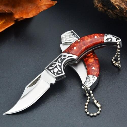 Mini Folding Pocket Knife Self Defense Weapons Outdoor Survival Hunting Camping Knives Counter Strike Fruit Knife For Men