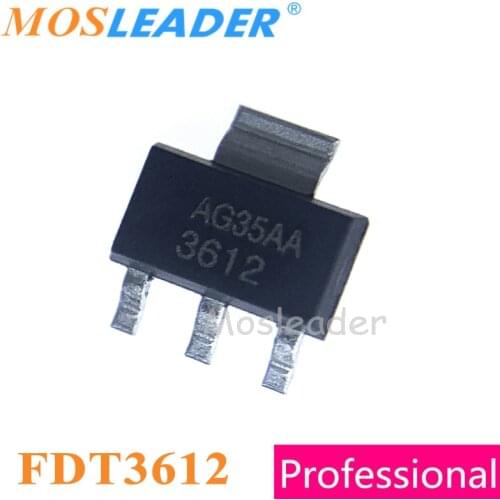 Mosleader FDT3612 SOT223 100PCS 1000PCS 3612 100V N-Channel Made in China High quality