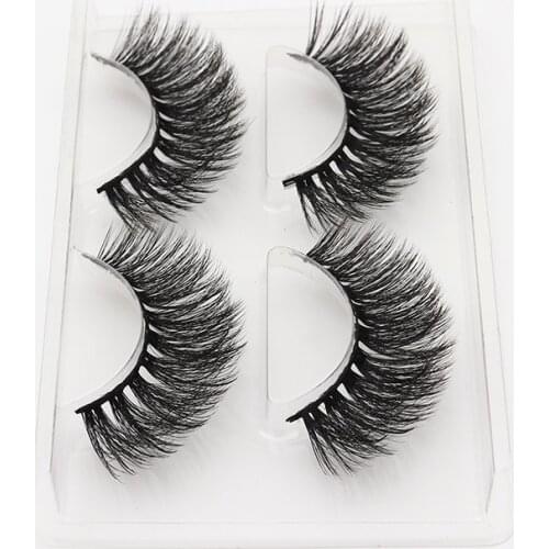 HBZGTLAD 1/2 pairs natural false eyelashes fake lashes long makeup 3d mink lashes eyelash extension mink eyelashes for beauty