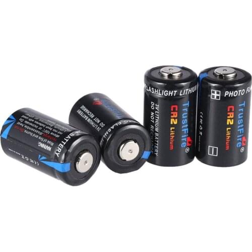 Wholesale TrustFire CR2 Battery 3V 750mAh CR 2 Lithium Non-rechargeable Batteries with Safety Relief Valve for Flashlight Camera