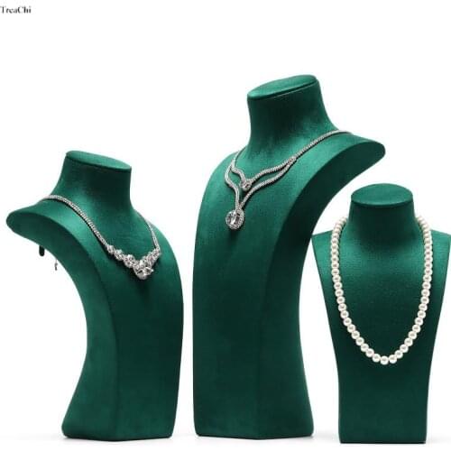 Mannequin Jewelry Stand Velvet Necklace Display Resin Pendant Holder Head Bust Organizer Model Shop Showcase Wedding Gift