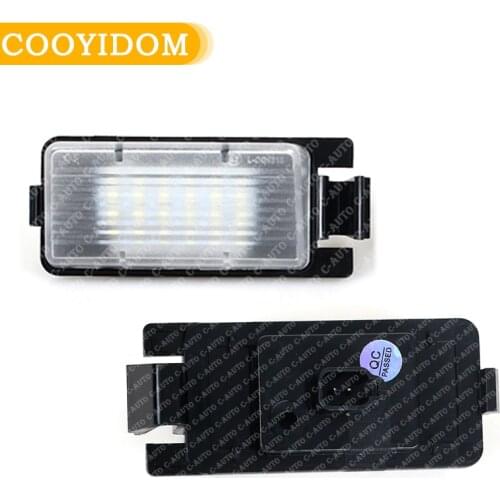 2Pcs Car LED License Plate Lights Number Plate Lamp For Nissan Tiida Livina Versa For Infiniti Nissan Skyline V36 G35 G37 350Z