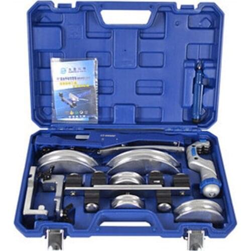 CT-999RF Pipe Tube Bender Air Condition Copper Manual Lever Multi-Bending Device Tubing Bender Combination Tool Kit 10-22mm