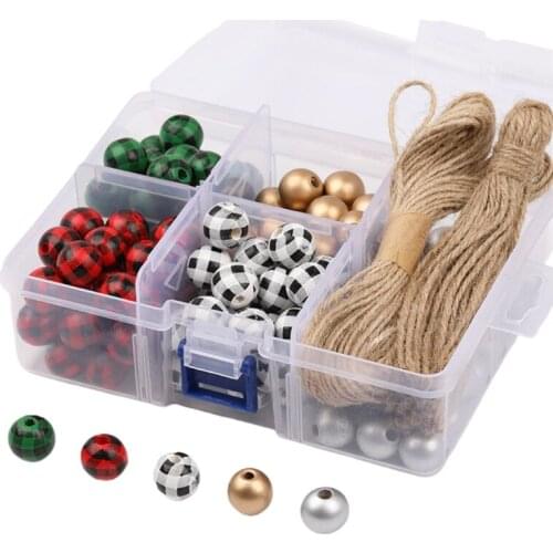 150 Pcs Colorful Wood Beads Farmhouse Wooden Beads Round Colorful Natural Beads