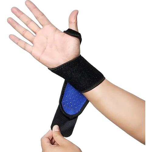 2pcs Wrist Support Brace Wrist Stabilizer Adjustable Wrist Bandages Protector Left and Right Hand Wrist Wraps for Fitness Office