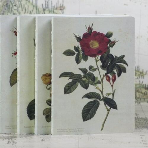 220 pages Creative hand-painted Rose series Notebook paper Diary Book Sketch Book Chrismas Gift