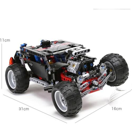 3340 Technic Transport Hummer SUV Building Block Model Educational DIY Bricks Toys For Children Boys Gifts