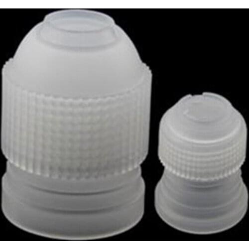 2Pcs Decorating Mouth Converter Adapter Cake Decorating Tools Baking Accessories Plastic Connector Nozzle Sets