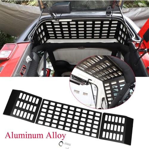 Aluminum Alloy Rear Trunk Luggage Rack Cargo Shelf Holder Forfor Jeep Wrangler JK 2007-2017 4-Door