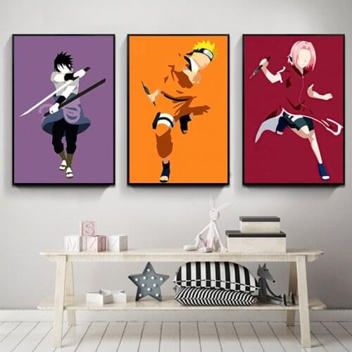 Bandai Naruto Canvas Painting Abstract Japanese Anime Wall Art Posters and Prints Nordic Picture for Living Room Decoration